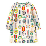 Baby Girls Long Sleeve Dress Robe Princesse Fille Christmas Dress Pattern Kids Dresses for Girls Clothes Children Vestidos