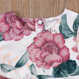 Baby Girls Long Sleeve Floral Dresses 2PCS Outfits 2017 New Bebes Kids Casual Dress For Girls Cute Fall Vestidos+Headband 0-24M