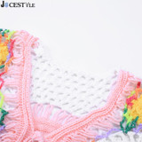 Baby Girls Knitted Vest New Spring Summer Handmade Crochet Knitted Vest Girls Sleeveless Cardigan Tops Vest Waistcoat Clothes