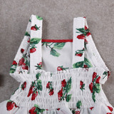 Baby Girls Kids Strawberry Princess Romper Dress Tutu Skirt Outfit Clothes 0-2Y