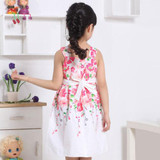 Baby Girls Kid Princess Cotton Sleeveless Summer Sundress 2017 Flower Dress