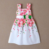 Baby Girls Kid Princess Cotton Sleeveless Summer Sundress 2017 Flower Dress