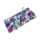 Baby Girls Headwear Head Wraps Floral Printing Turban Headband Newborn Infants Hair Accessories