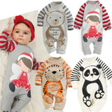 Baby Rompers Autumn Baby Girl Clothes Long Sleeve Animal Roupa Bebes Spring Baby Boy Clothing Sets Newborn Baby Clothes