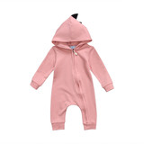 Baby Rompers Autumn Long Sleeve Newborn Baby Boy Girl Dinosaur Costume Romper Playsuit Baby Clothes Hooded Cute Clothing