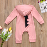 Baby Rompers Autumn Long Sleeve Newborn Baby Boy Girl Dinosaur Costume Romper Playsuit Baby Clothes Hooded Cute Clothing