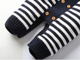 Baby Romper Thick Fleece Warm Cardigan for Winter Kids Knitted Sweater Infant's Climbing Clothes Hooded Girl Boys Outwear CL0434