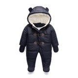 Baby Romper Fleece Lining Newborn Sleeping Coveralls Winter Costume For Boys Outfits Girls Cotton Jumper Infant Set