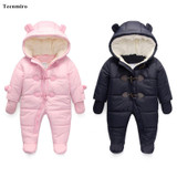 Baby Romper Fleece Lining Newborn Sleeping Coveralls Winter Costume For Boys Outfits Girls Cotton Jumper Infant Set
