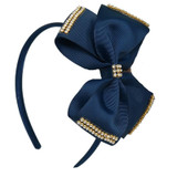 Baby Ribbon Hair Bands Headband Girls Hairbow Hairband With Rhinestone Children Hair Accessories
