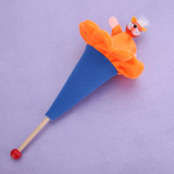 Baby Retractable Hide &amp; Seek Kids Funny Toy Animals Rabbits Fox Frog Bee Cute Animal Pretend Colorful Interactive Game Toy