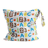 Baby Protable Nappy Zipper Diaper Bag Washable Nappy Wet Dry Cloth Waterproof