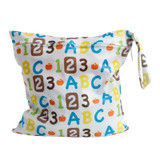 Baby Protable Nappy Zipper Diaper Bag Washable Nappy Wet Dry Cloth Waterproof