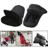 Baby Pram Hand Muff Stroller Accessory Baby Carriage Pushchair Winter Warm Fur Fleece Gloves Buggy Clutch Cart Hand Cover