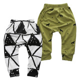 Baby PP Pants New Arrival Geometric Pattern Cotton Babys Boys Girls Harem Pants For Infant Newborn Trousers Boy Girl Clothing