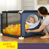Baby Playpen Fence Plastic Children Playpen Bed Barrier Baby Safety Fence Safety Barrier Folding Fence 3 Years Old Solid