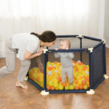 Baby Playpen Fence Plastic Children Playpen Bed Barrier Baby Safety Fence Safety Barrier Folding Fence 3 Years Old Solid