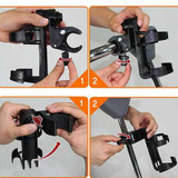Baby Plastic Infant Stroller Carriage Accessory Bottle Cup Holder Parent Console Organizer Cup Holder Stroller Feeder Holder