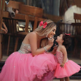 Baby Pink Rhinestones Cocktail Dresses Sexy Sweetheart Tulle Short Crystal Tulle Homecoming Dresses robe de cocktail