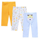 Baby Pants Boy Cartoon Embroidered Animal Girls Leggings Baby Boys Girls 3pcs/pack PP Pants 100% Cotton Trousers Infant Clothing