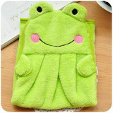Baby Nursery Hand Towel baby bath towels Toddler Soft Plush Cartoon Animal Wipe Hanging Bathing Towel For Children Bathroom
