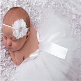 Baby Newborn Photography Props Girl Skirt Bowknot Baby Tutu Skirt Tulle Baby Photo Props Flower Headband Cap Fotografia Crochet