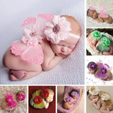 Baby Newborn Photography Props Crochet Outfits Knit Butterfly Wings Baby Photo Props Photography Accessories Fotografia