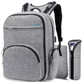 Baby Nappy Bag Backpack Nylon Waterproof Mummy Maternity Bag Lightweight Baby Bag With Insulated Pockets Changing Pad