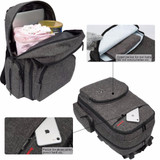 Baby Nappy Bag Backpack Nylon Waterproof Mummy Maternity Bag Lightweight Baby Bag With Insulated Pockets Changing Pad