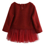 Baby Long Sleeve Dress Baby Girls Dresses Winter Gown Baby Children Knitted Dress Autumn Party Princess