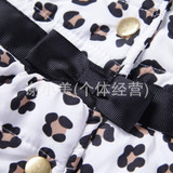 Baby leopard grain vest coat