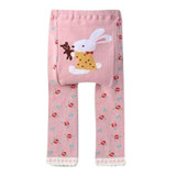 Baby Leggings cotton knitted Baby pants yarn dyed Cartoon characters toddler boys pants elastic waist Girls leggings trousers