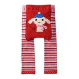 Baby Leggings cotton knitted Baby pants yarn dyed Cartoon characters toddler boys pants elastic waist Girls leggings trousers