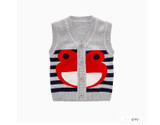 Baby Knitted Vest Autumn Sleeveless Animal V-neck Tops Children's Vest for girls knitted Sweater Cardigan Jacket Kids Waistcoat