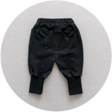 Baby knit jeans children fall boys pants baby cartoon trousers wholesale