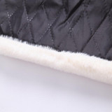 Baby kids winter clothes Winter Fashion down jacket for children Faux fur vest Baby girls Well-designed striped Outwear Coats