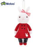 Baby Kids Toys for Girls Birthday Christmas Gift Lovely Sweet Cute Stuffed Pendant 22cm Tiramitu Rabbits Mini Plush Metoo Doll