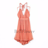 BellFlower 2018 Summer Bohemian Women Mini Dress Backless Beach Dress Holiday Boho Strapless Sexy Ball Gown Hippie Chic Dress