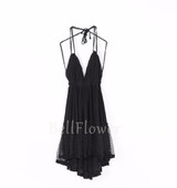 BellFlower 2018 Summer Bohemian Women Mini Dress Backless Beach Dress Holiday Boho Strapless Sexy Ball Gown Hippie Chic Dress