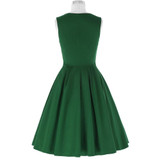 Belle Poque Women Summer Dress 2017 Retro Vintage Sleeveless Screw Neck Button High Stretch Flared Rockabilly Party Picnic Dress