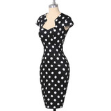 Belle Poque Women Plus Size Dresses Rockabilly Clothing Floral Summer Casual Party Office Sexy Pencil 50s Vintage Bodycon Dress