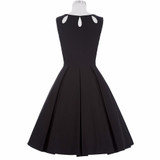 Belle Poque Women Dress 2017 Robe Vintage Black Elegant Summer Dress Tunic Casual Midi 1950s 60s Rockabilly Swing Party Dress