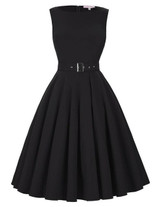 Belle Poque Women Retro Robe Vintage Dress 2017 Sleeveless 1950s 60s Black Red Womens Dresses Plus Size Elegant Tunic Vestidos