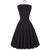 Belle Poque Women Retro Robe Vintage Dress 2017 Sleeveless 1950s 60s Black Red Womens Dresses Plus Size Elegant Tunic Vestidos