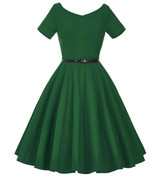 Belle Poque Women Dress 2017 Retro Vintage Short Sleeve Black Red Summer Dress Tunic 1950s 60s Rockabilly Swing Party Dresses