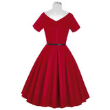 Belle Poque Women Dress 2017 Retro Vintage Short Sleeve Black Red Summer Dress Tunic 1950s 60s Rockabilly Swing Party Dresses