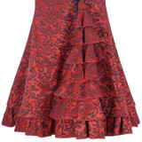 Belle Poque Vintage Skirts Womens 2017 Retro Gothic Saia Jacquard Sexy Fishtail Slim OL Corset Style Lace Up Women Long Skirt