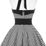 Belle Poque Summer Dress Plus Size Women Clothing 2017 Retro Swing Gown Pin up Plaid Robe Vintage 60s 50s Rockabilly Dresses