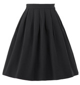 Belle Poque Sexy Mini Skirts Womens faldas saia 2017 Summer Vintage High Waist Skirt Flared Ladies Black Red Short Pleated Skirt