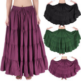 Belle Poque Long Skirts Autumn Winter Womens Vintage 50s 60s Retro Maxi Skirt Elastic Warm Pleated Skirts For Party Longa Faldas